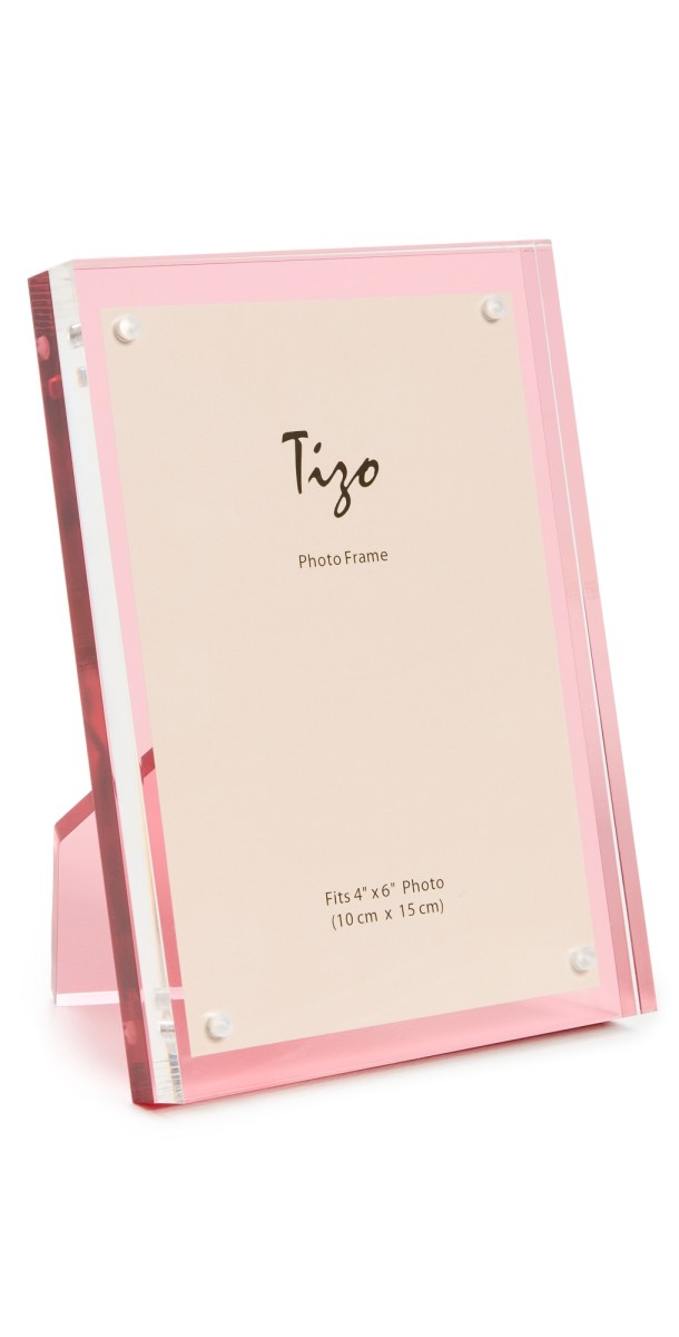 Tizo Design Lucite Frame 4x6 Pink