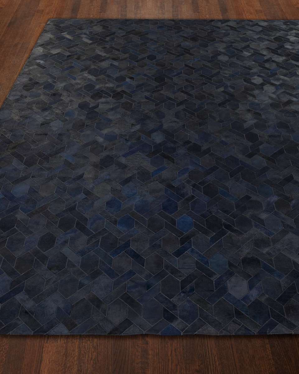 Crescent Hair on Hide Rug, 10' x 14'