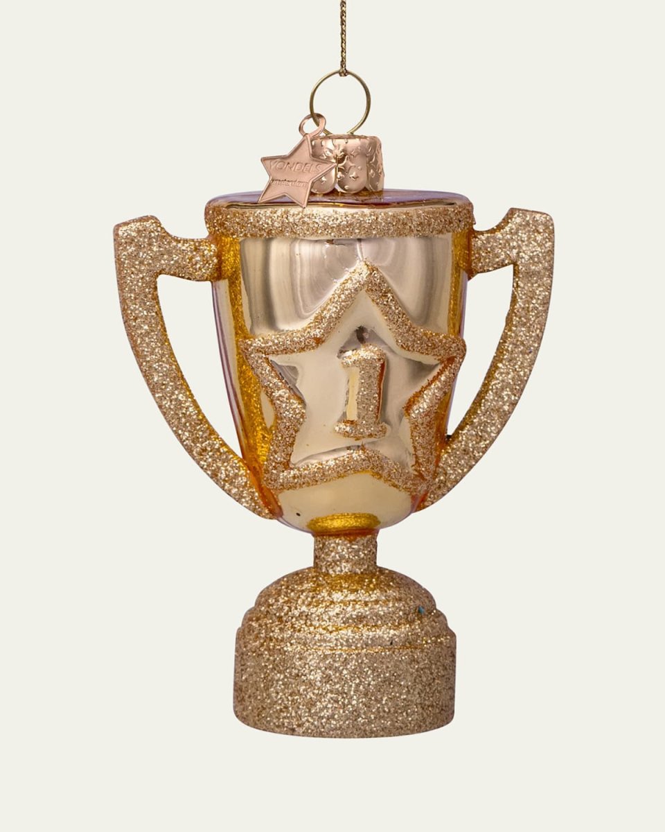 Gold-Tone Winner's Cup Christmas Ornament