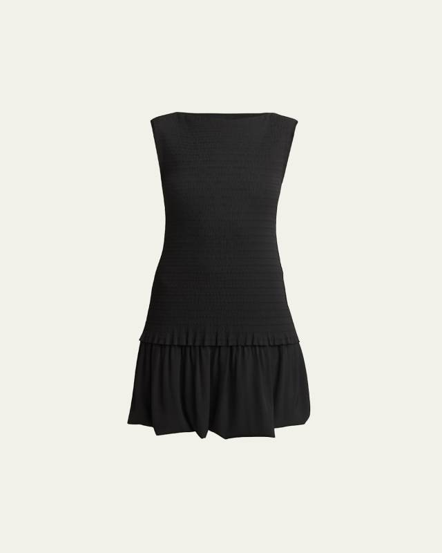 Martine Sleeveless Bubble Hem Mini Dress