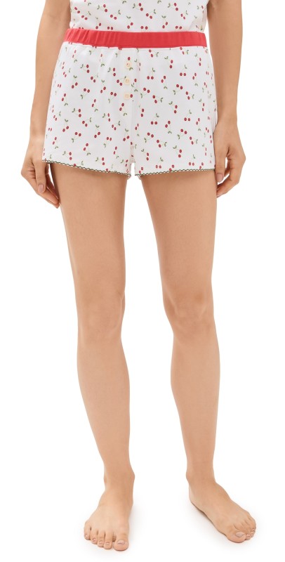 Cozyland by Morgan Lane Tate Shorts Cherry Cream Pie