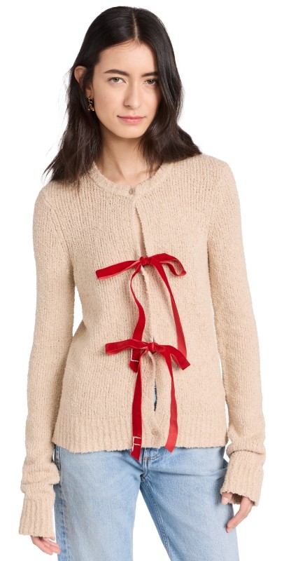Lingua Franca Willa Cardigan Soft Suede