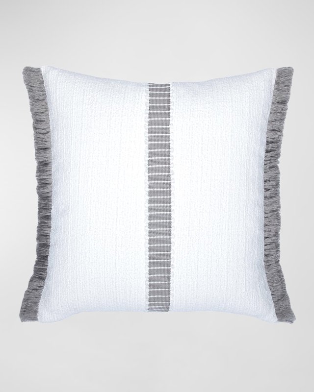 Deluxe Jacquard Indoor/Outdoor Pillow, 20" Square