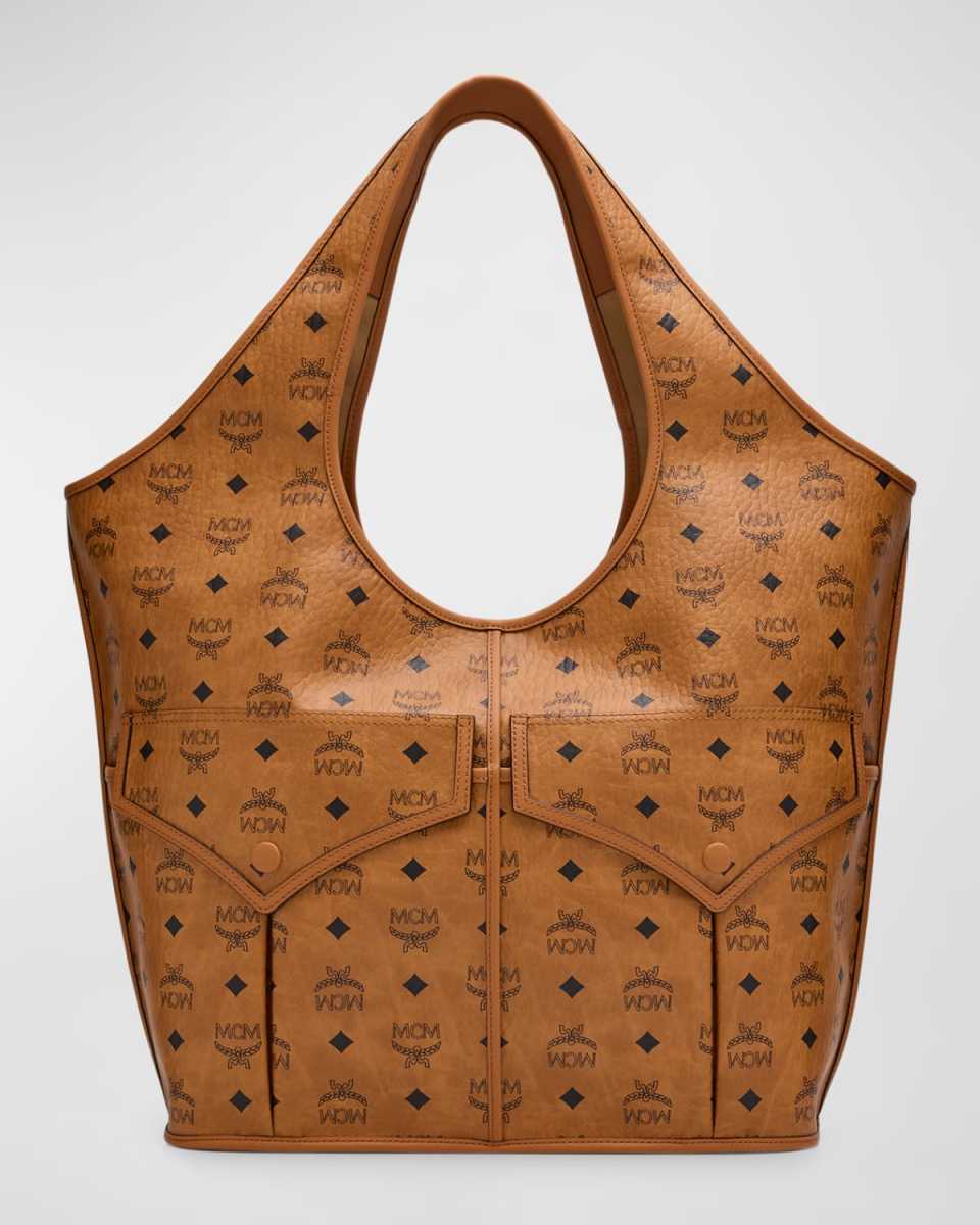 Aren XL Visetos Monogram Shopper Tote Bag