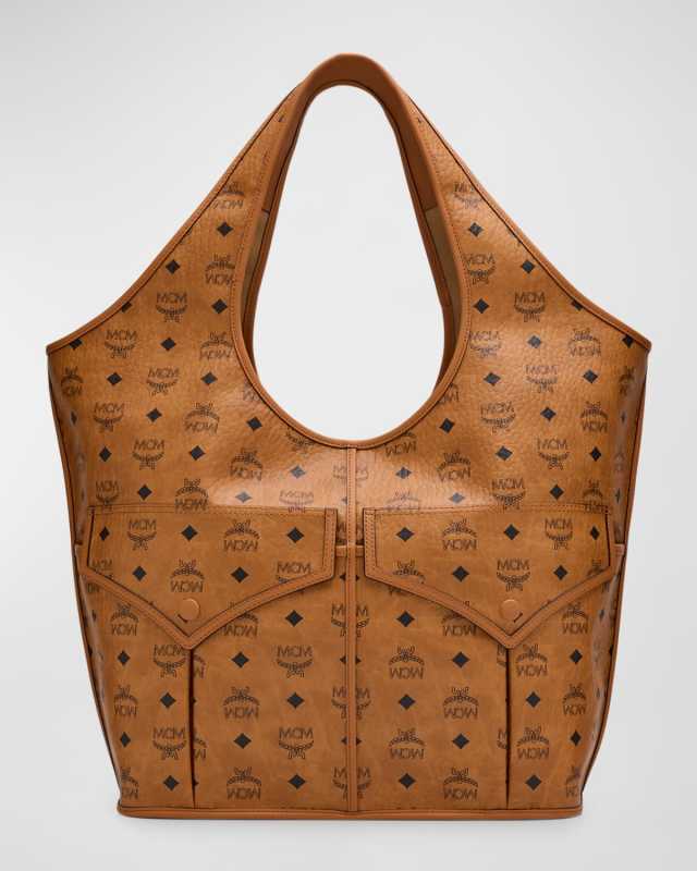 Aren XL Visetos Monogram Shopper Tote Bag