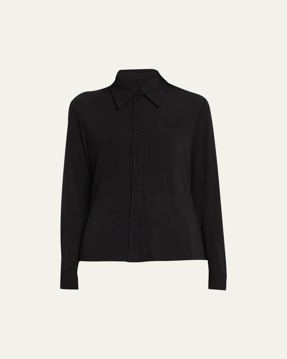 Celestine Mesh Button-Front Shirt