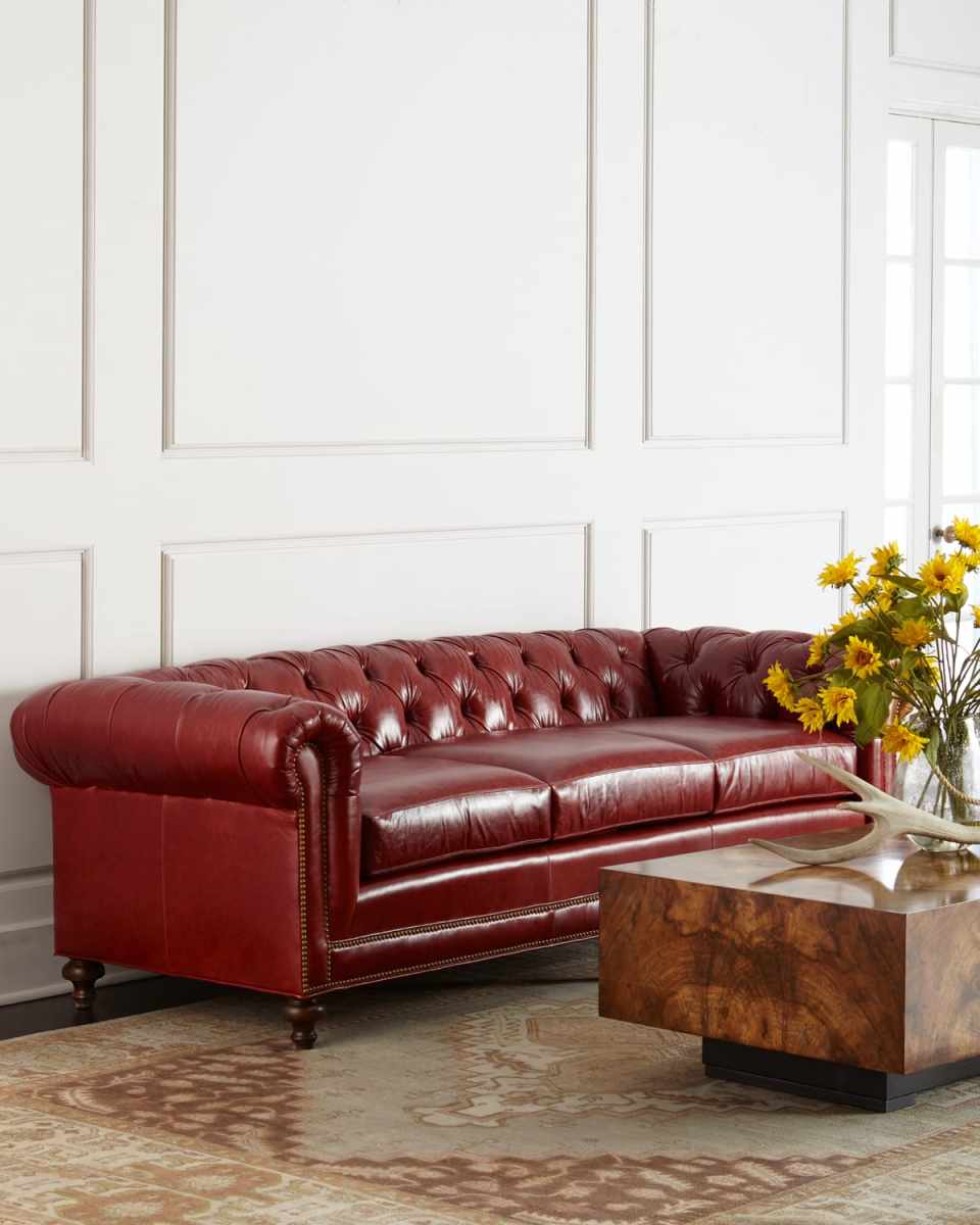 Davidson 94" Three-Cushion Chesterfield Sofa