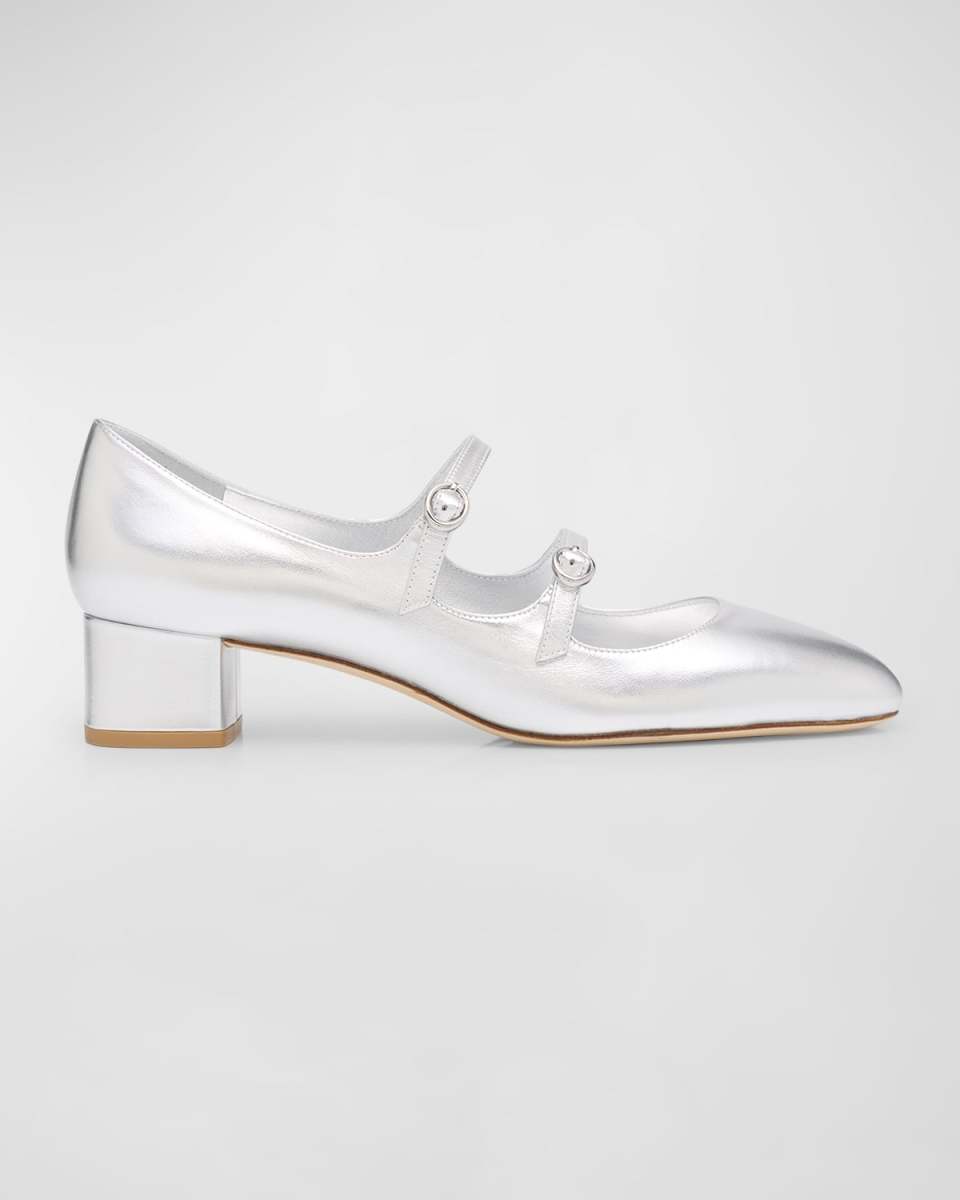 Benni Metallic Mary Jane Pumps