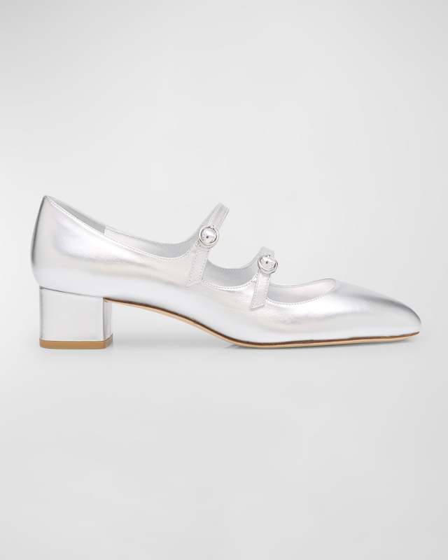 Benni Metallic Mary Jane Pumps