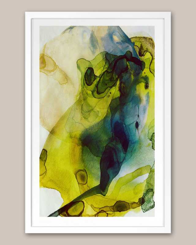 Inky Abstract 1' Framed Wall Art