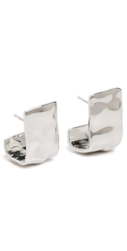 Soko Bahari Square Hoops Silver