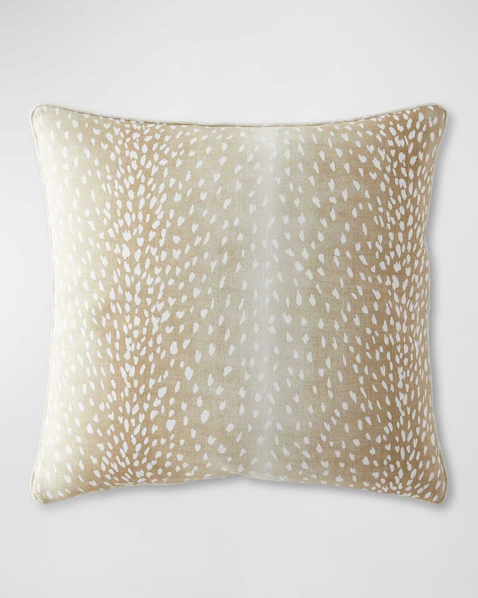 Low Country Birds Axis Deer Pillow, 22" Square