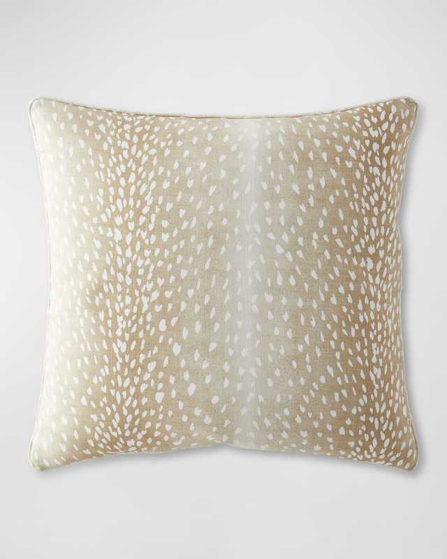 Low Country Birds Axis Deer Pillow, 22" Square