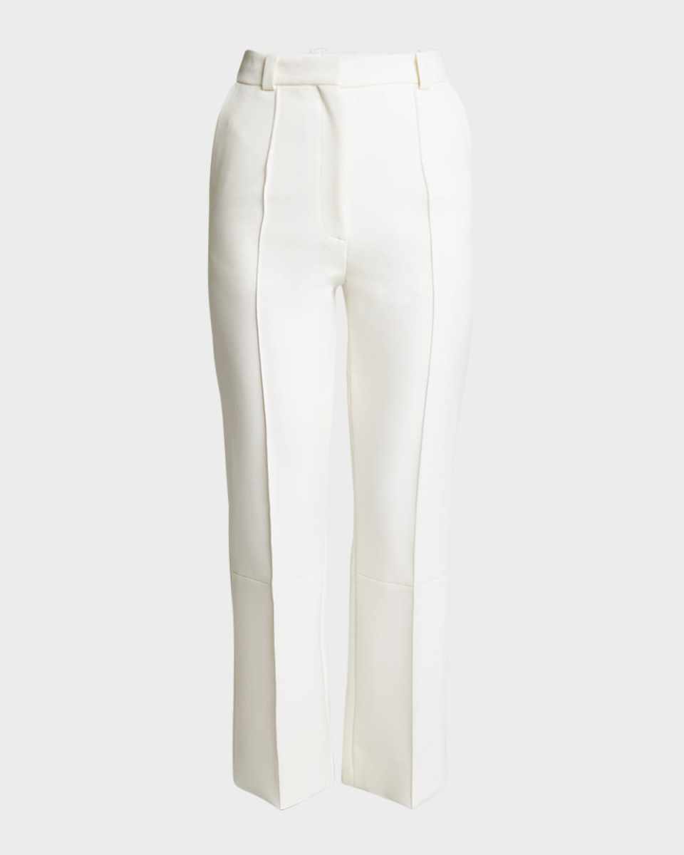 Cropped Kick-Flare Trousers