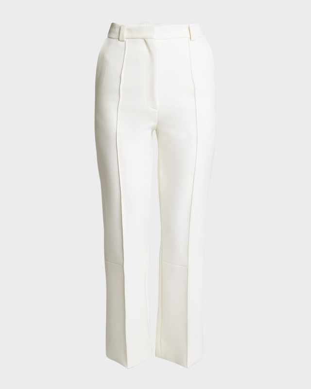 Cropped Kick-Flare Trousers