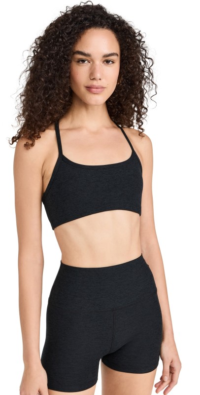 Beyond Yoga Spacedye Slim Racerback Bra Darkest Night