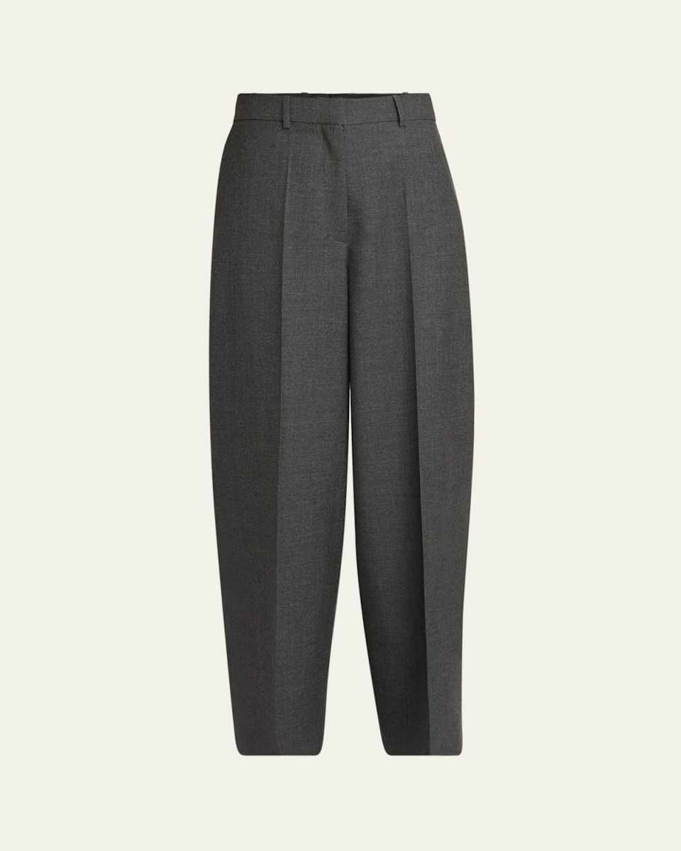Tailored Straight-Leg Wool Trousers