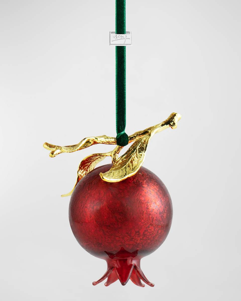 Pomegranate Glass Christmas Ornament