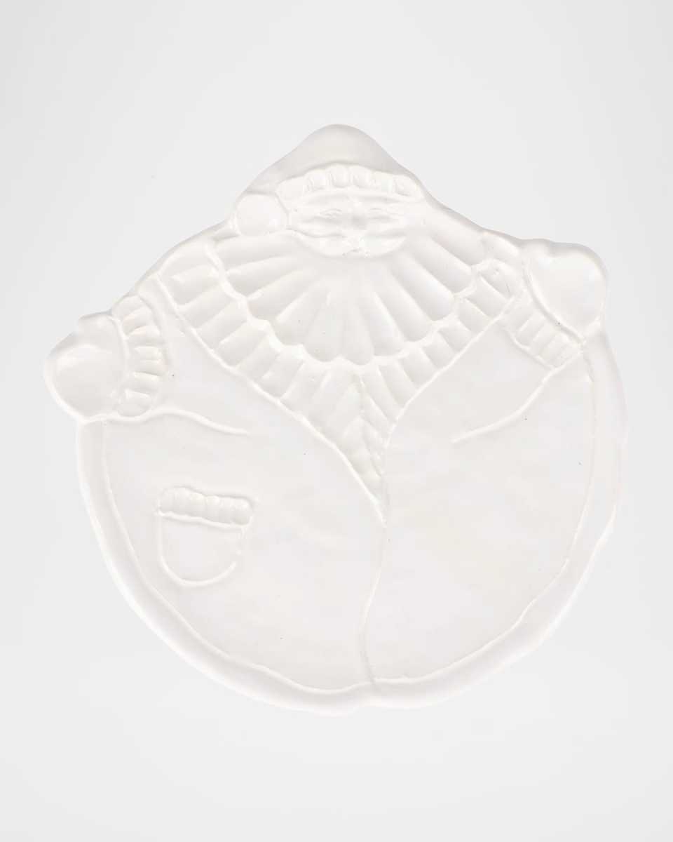 Pietra Natale Figural Santa Salad Plate