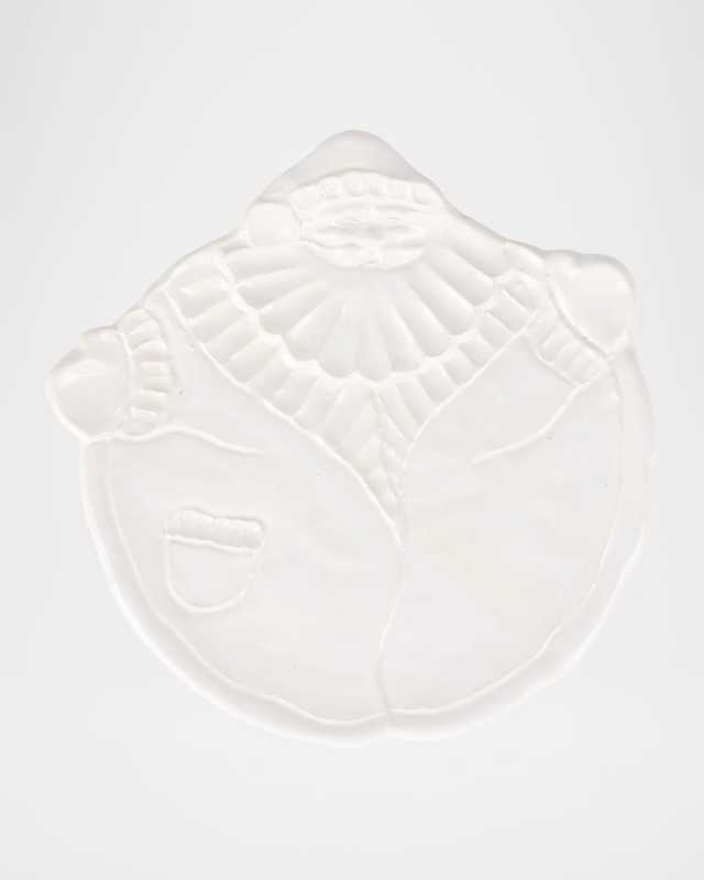 Pietra Natale Figural Santa Salad Plate