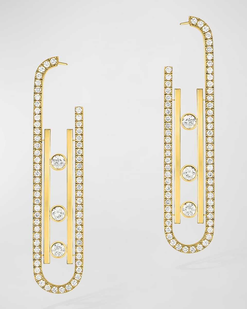 MOVE 10TH 18K YELLOW GOLD DIAMOND EARRINGS