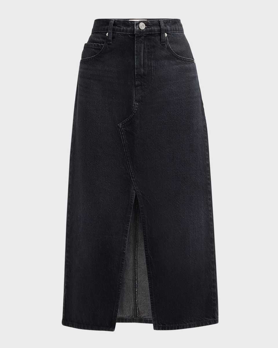 The Midaxi Denim Skirt