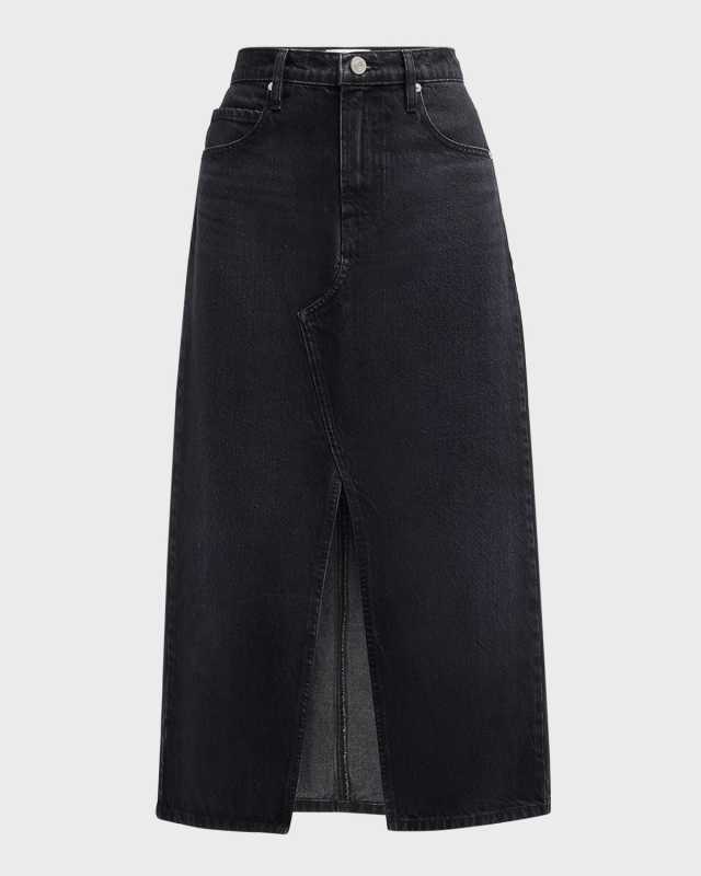 The Midaxi Denim Skirt