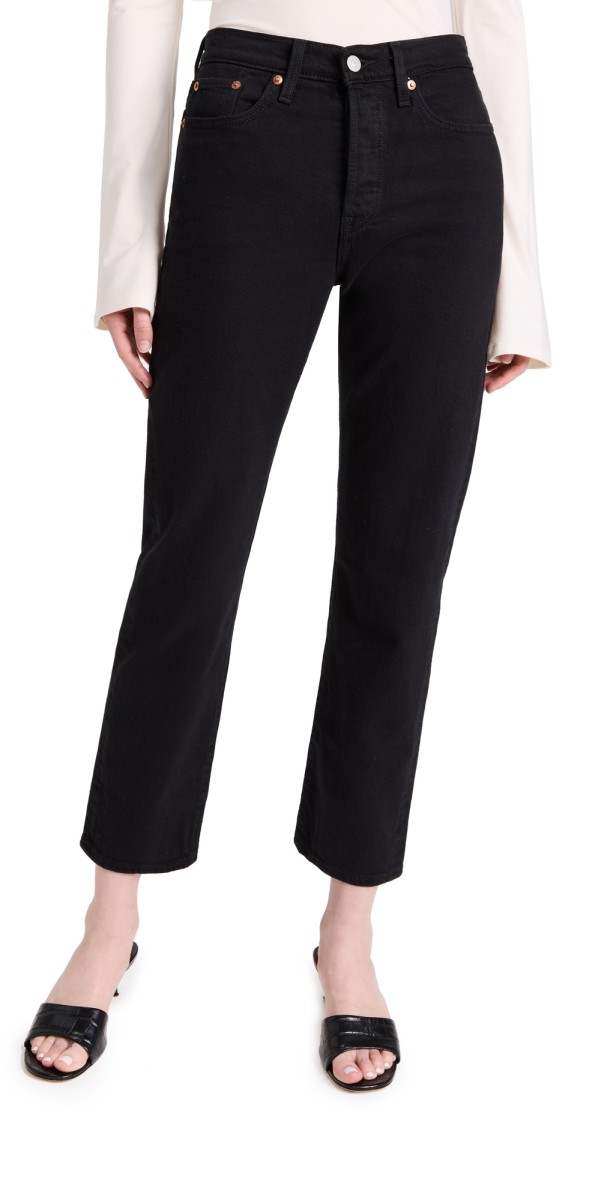 Levi's Wedgie Straight Jeans Black Heart