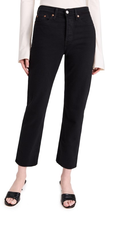 Levi's Wedgie Straight Jeans Black Heart