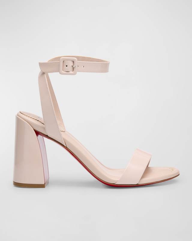 Miss Sabina Red Sole Ankle-Strap Sandals