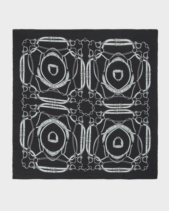 Lexington Printed Cashmere-Blend Scarf