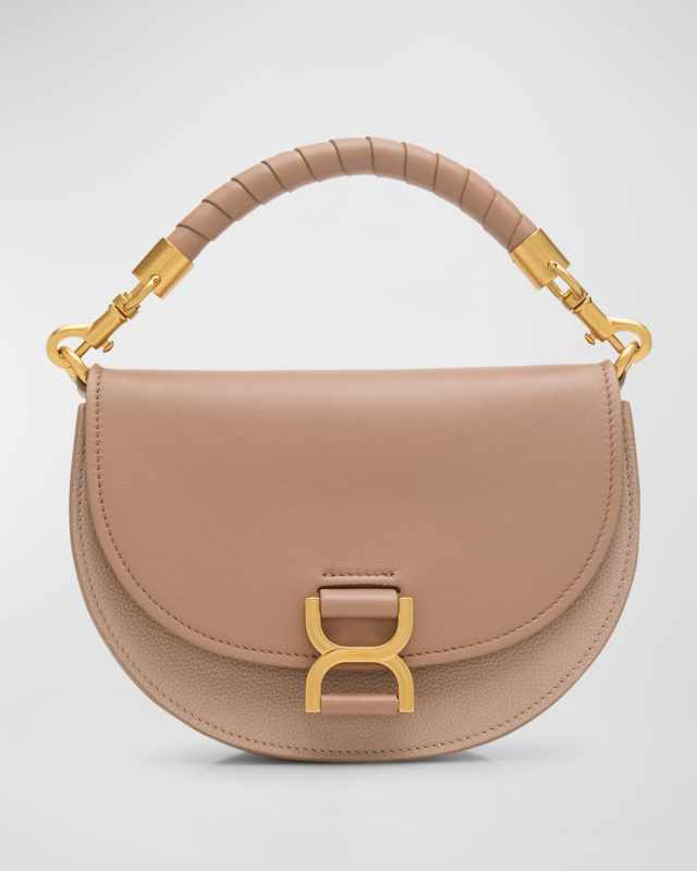 Marcie Flap Crossbody Bag in Suede and Lambskin
