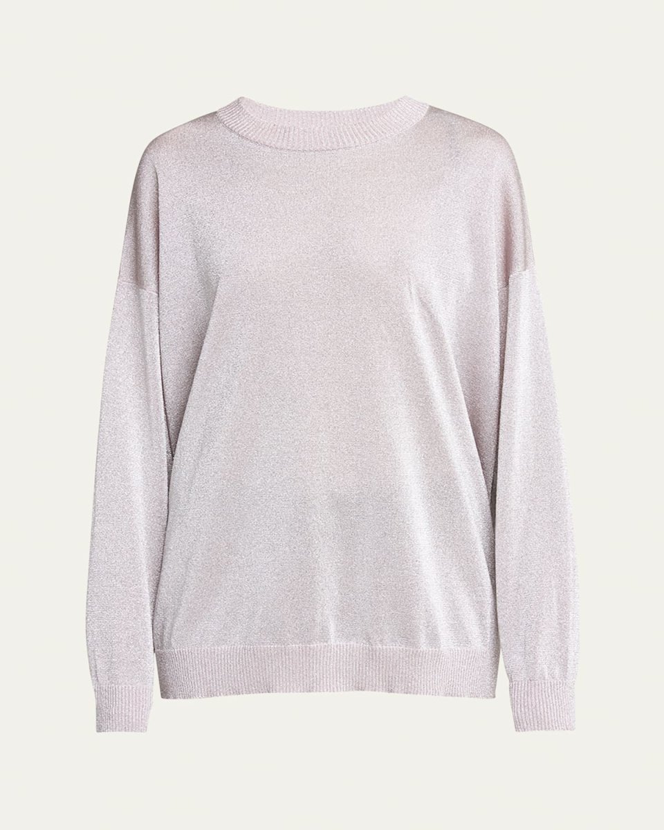 Oversized Metallic Sweater