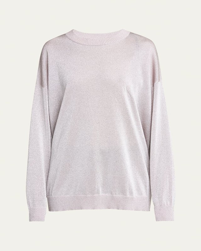 Oversized Metallic Sweater