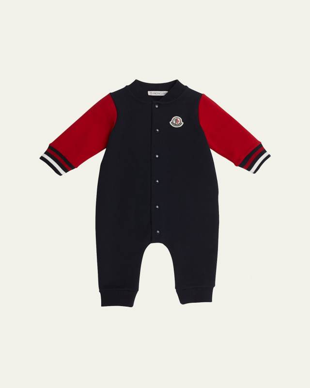 Boy's Embroidered Bell Coverall, Size Newbor