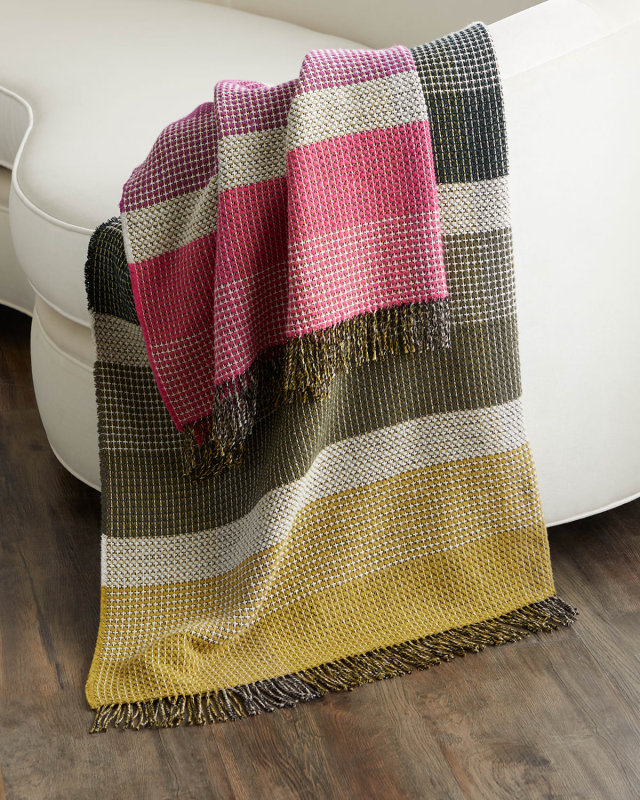 Montaigne Rosewood Throw, 51" x 75"