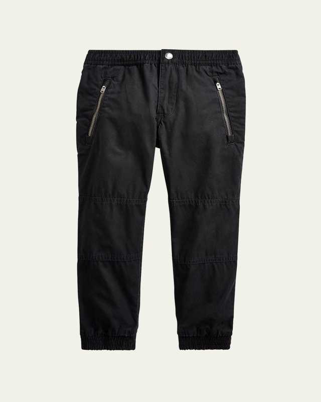 Boy's Poplin Jogger Pants, Size 2-4