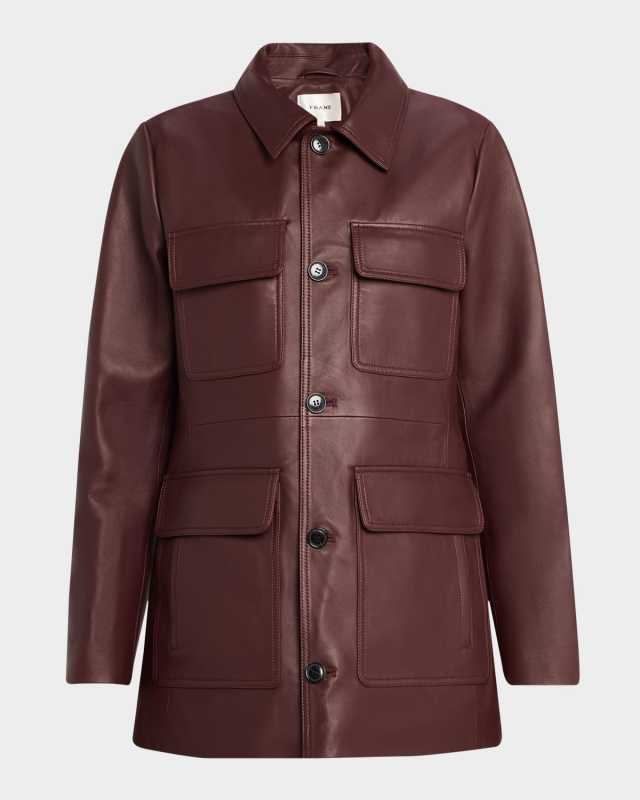 Leather Safari Jacket