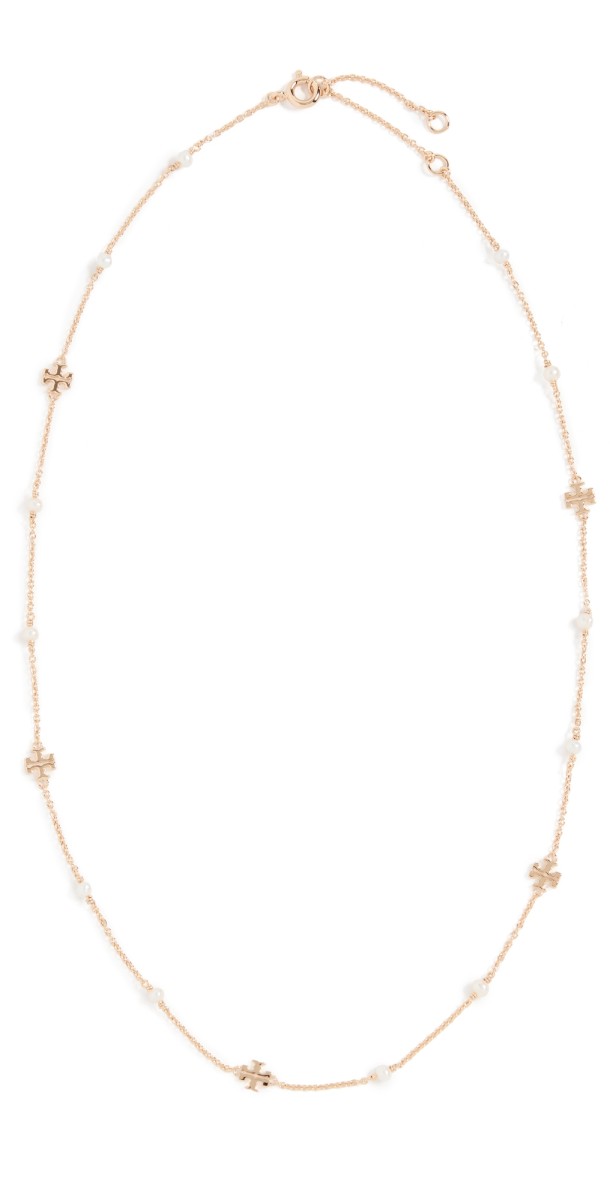 Tory Burch Kira Pearl Delicate Necklace Tory Gold/Pearl