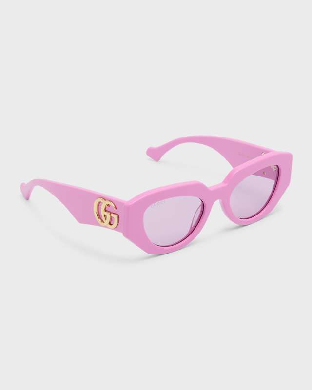 Geometric Acetate Butterfly Sunglasses