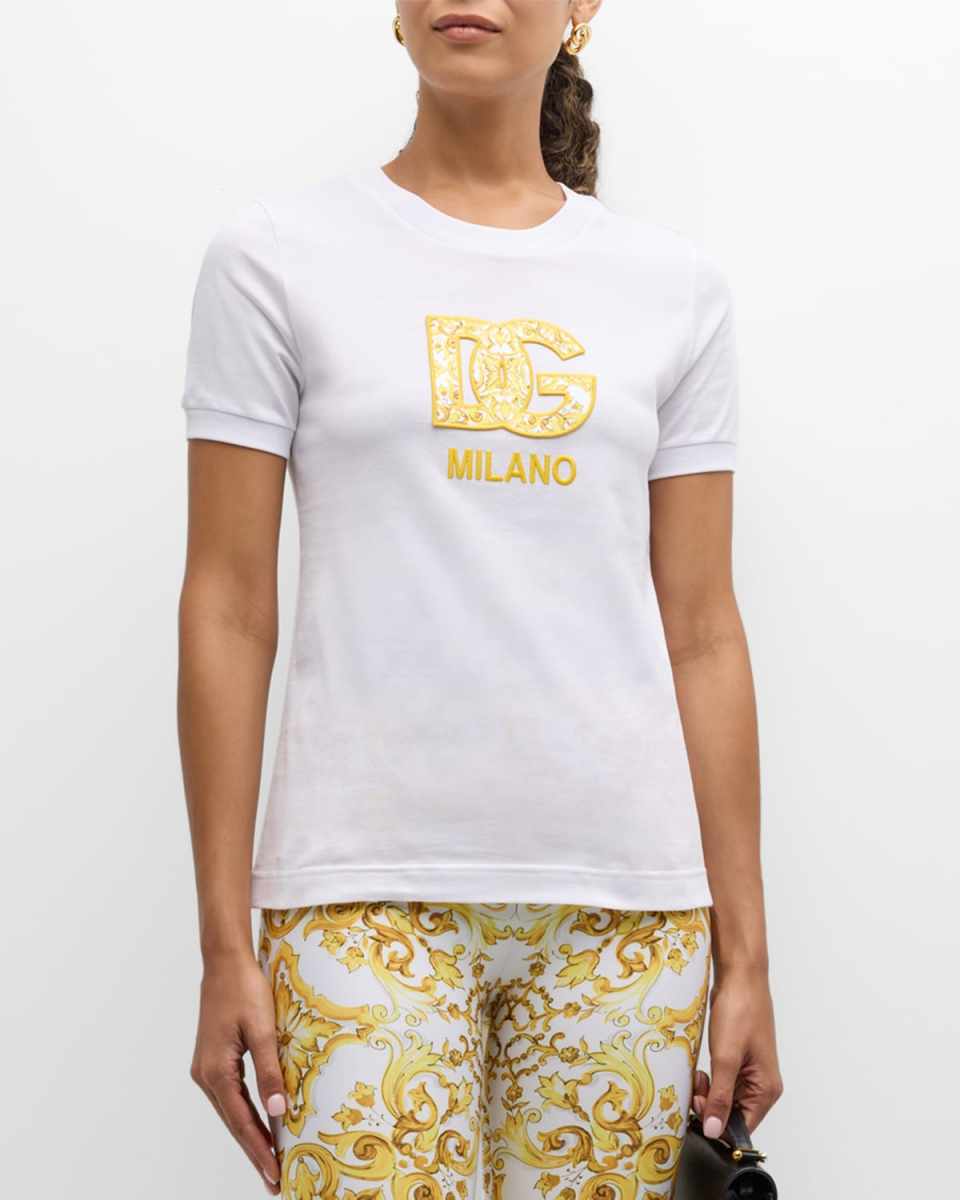 Majolica Embroidered Logo T-Shirt