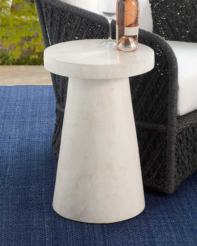 Foley Stone Outdoor Side Table