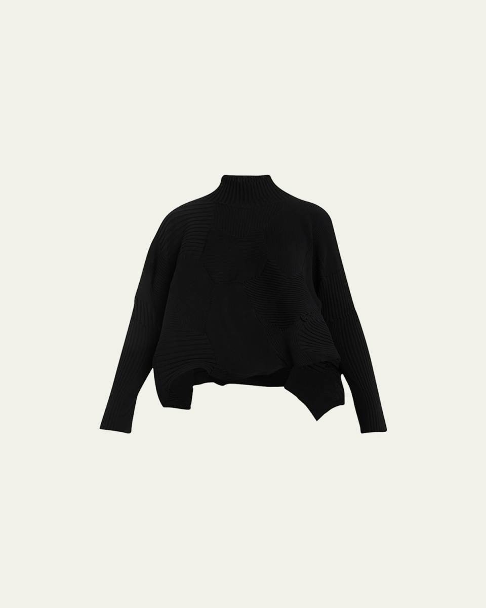 Kone Kone Ribbed Mock-Neck Top