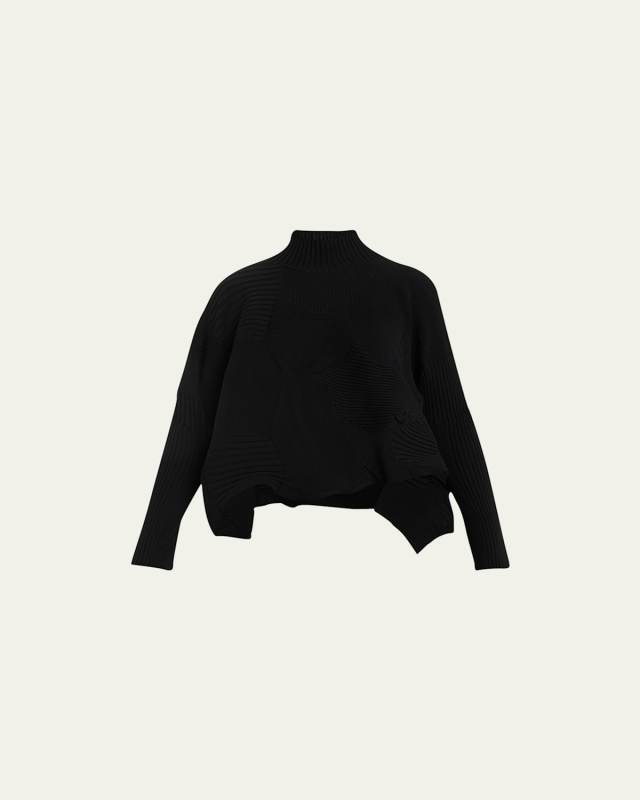 Kone Kone Ribbed Mock-Neck Top