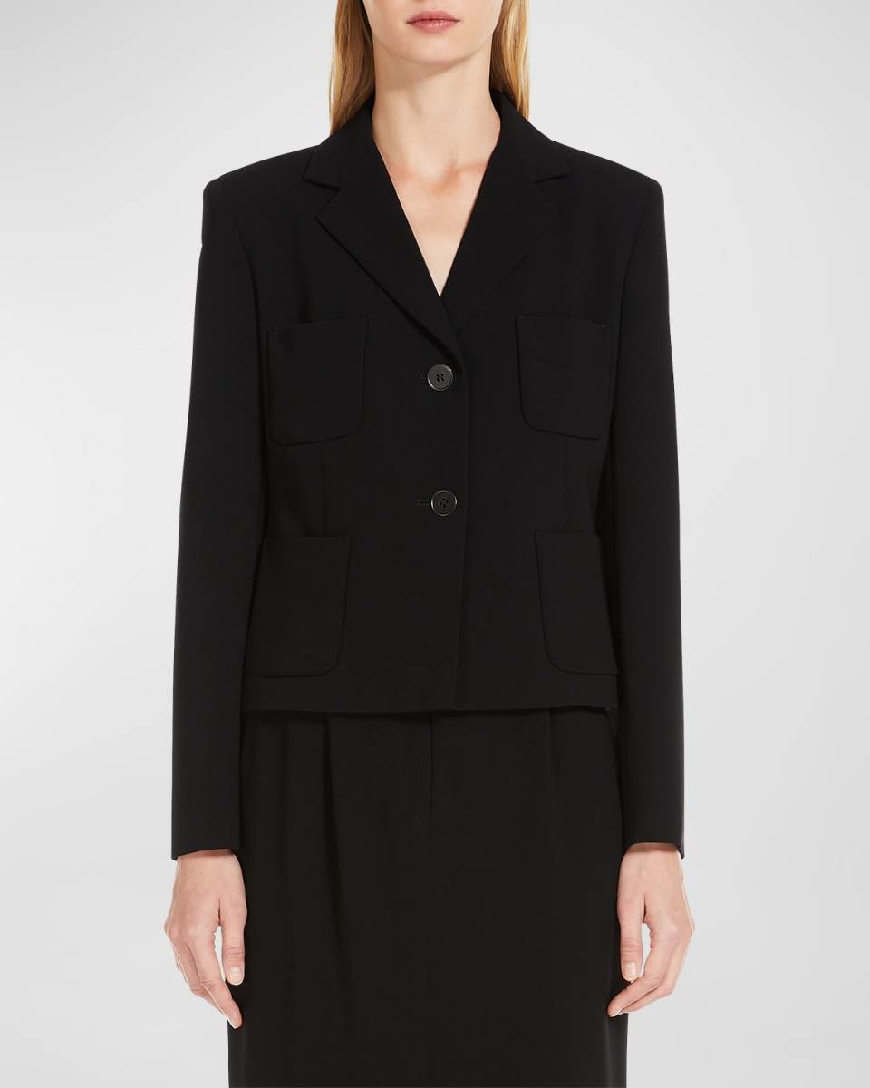 Alpino Single-Breasted Patch Pocket Jacket