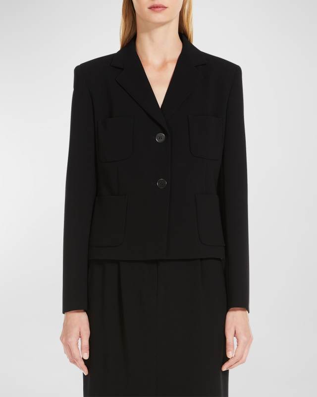 Alpino Single-Breasted Patch Pocket Jacket