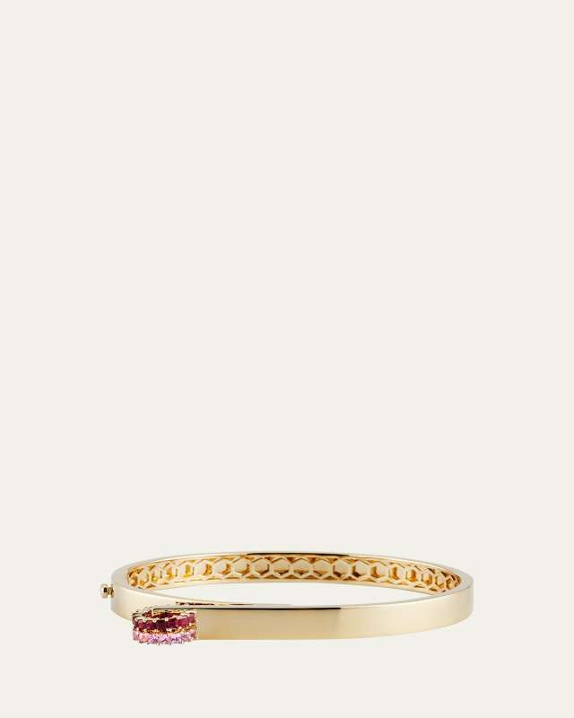14k Amelie Ruby and Pink Sapphire Bracelet