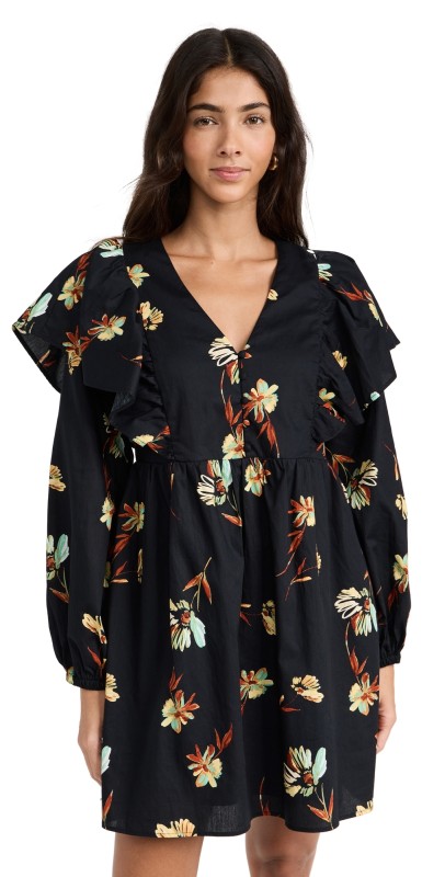 Lost + Wander Field of Dreams Mini Dress Black Multi
