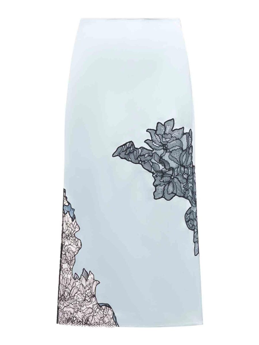 Ganni Jupe Midi - Argent