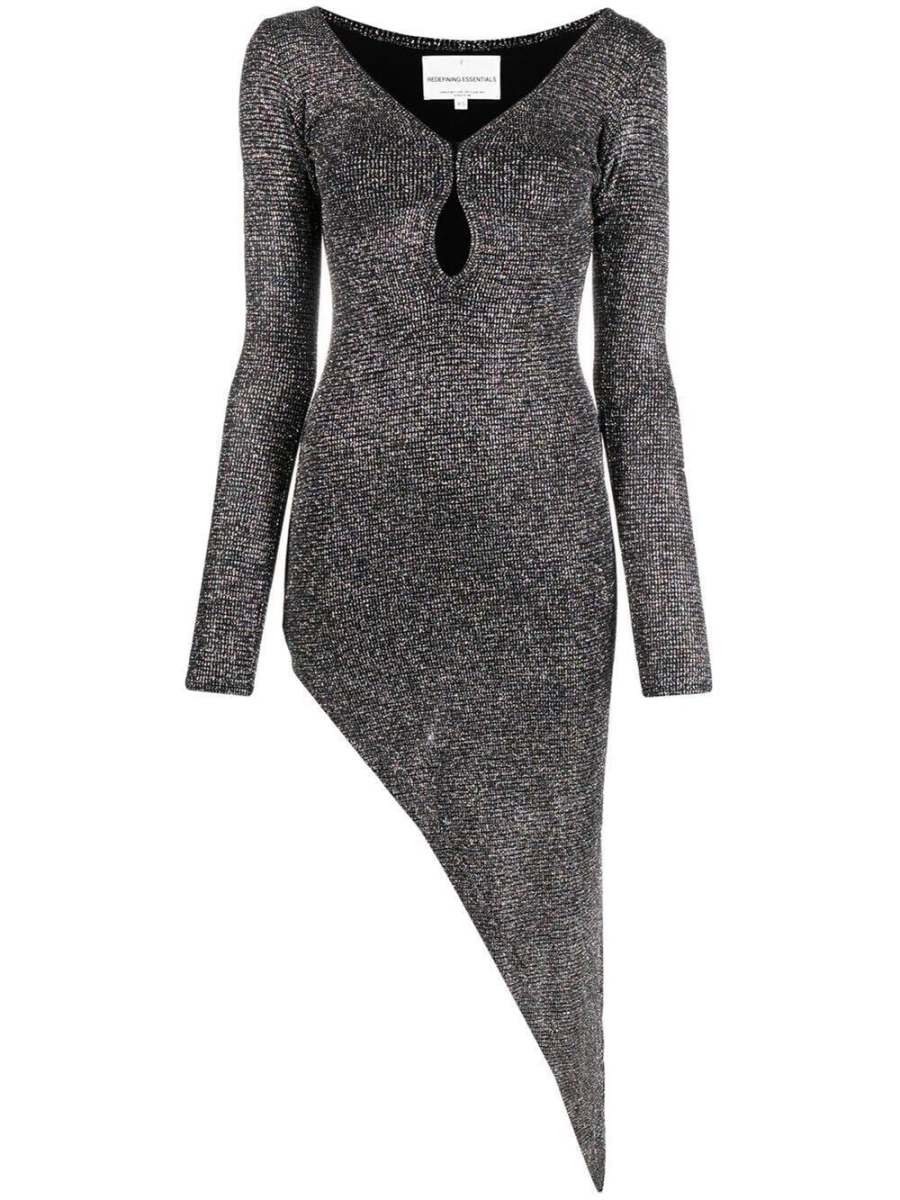 shimmery asymmetric dress
